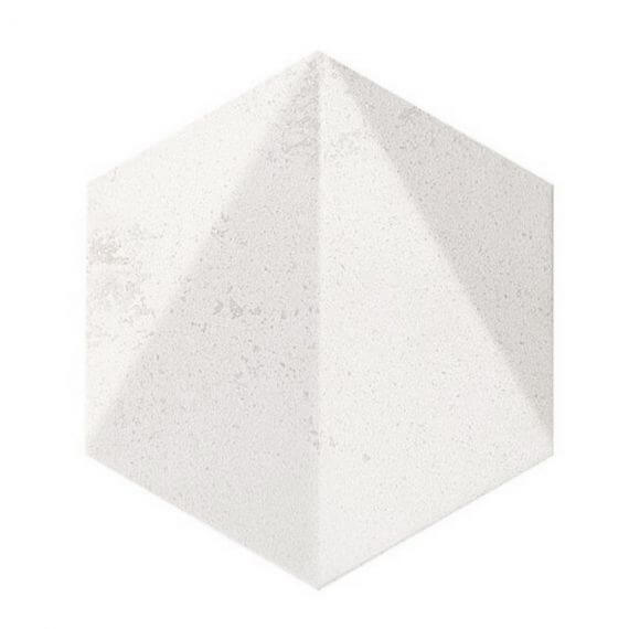 Dekor Free Space Hex White Str 11X12.5 Tubądzin