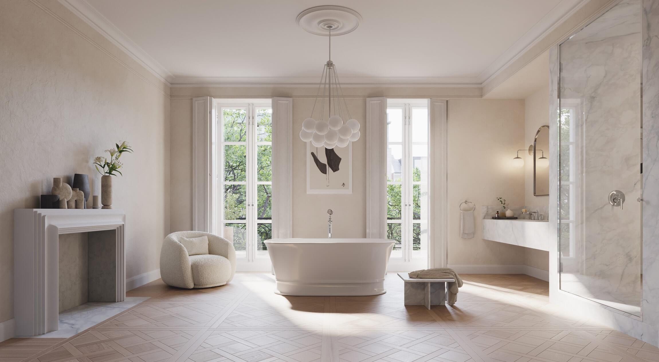 Łazienka w stylu paryskim 