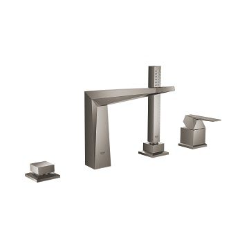 4-otworowa Bateria Wannowa Allure Brilliant Brushed Hard Graphite 19787AL1 Grohe