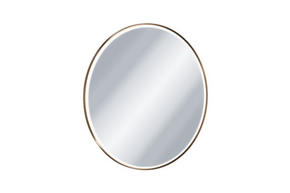 Lustro Corido 80x80 cm Okrągłe z Oświetleniem Miedź Szczotkowana DOEX.CO080CB Excellent