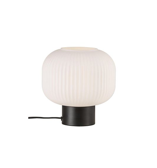 Lampa Stołowa Szklana Milford Czarna 48965001 Nordlux