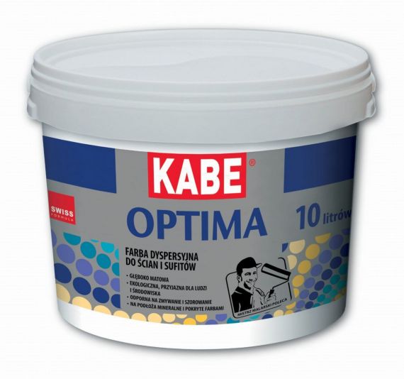 Farba Akrylowa Optima Baza A 10L Kabe