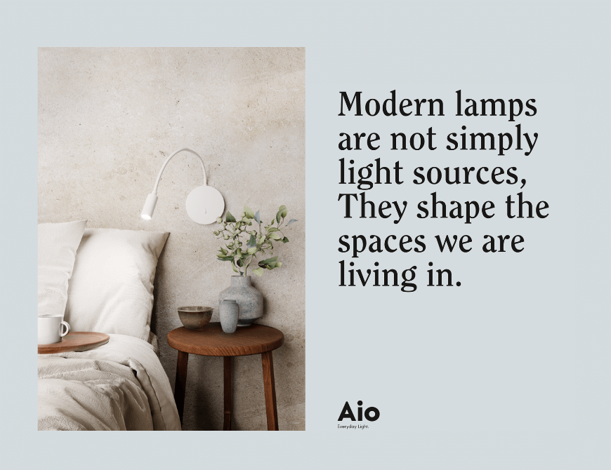 Nowoczesne lampy Aio Everyday Light Nowość 2022 na rynku oświetlenia wewnętrznego
