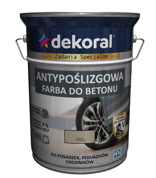 Farba Do Betonu Akrylit B Beżowy 0,75L Dekoral