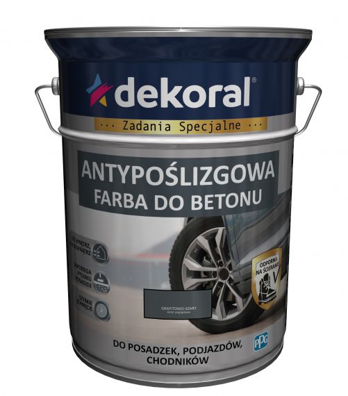 Farba Do Betonu Akrylit B Grafitowo-Szary 0,75L Dekoral