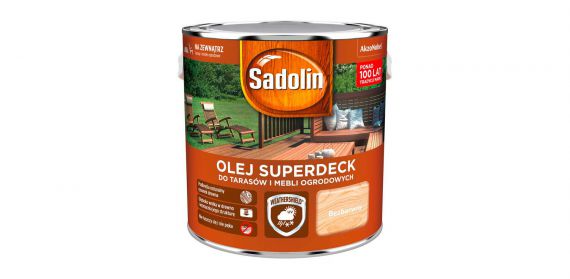 Olej Superdeck Bezbarwny 2,5L Sadolin