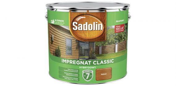 Impregnat Classic Hybrydowy Mahoń 9L Sadolin