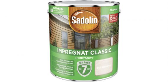 Impregnat Classic Hybrydowy Biały Kremowy 2,5L Sadolin