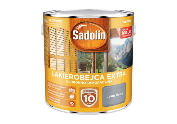 Lakierobejca Extra jasny Szary 2,5L Sadolin