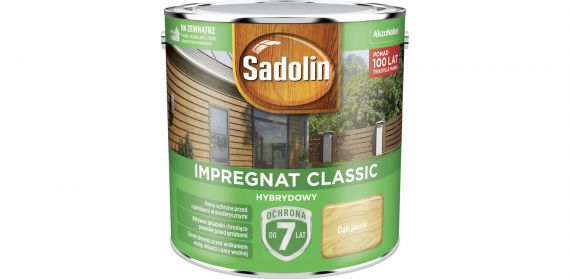 Impregnat Classic Hybrydowy Dąb Jasny 2,5L Sadolin