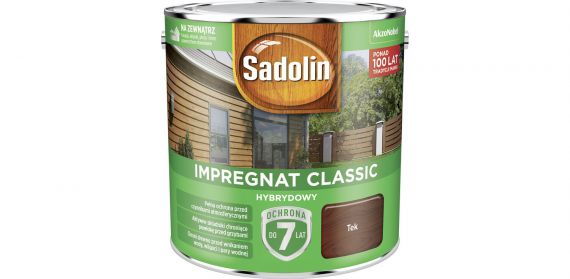 Impregnat Classic Hybrydowy Tek 2,5L Sadolin