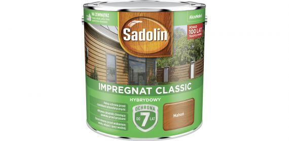 Impregnat Classic Hybrydowy Mahoń 2,5L Sadolin