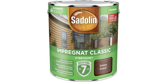 Impregnat Classic Hybrydowy Orzech Ciemny 2,5L Sadolin