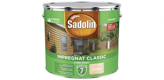 Impregnat Classic Hybrydowy Bezbarwny 9L Sadolin