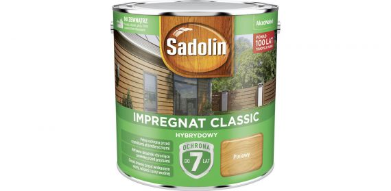 Impregnat Classic Hybrydowy Piniowy 2,5L Sadolin