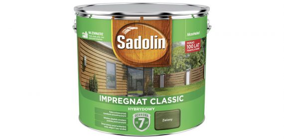 Impregnat Classic Hybrydowy Zielony 9L Sadolin