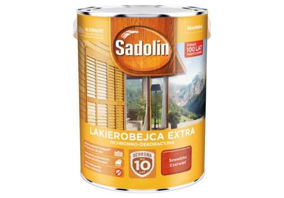 Lakierobejca Extra Szwedzka Czerwień 5L Sadolin