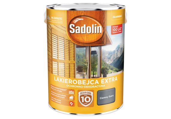 Lakierobejca Extra Ciemny Szary 5L Sadolin