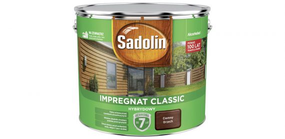 Impregnat Classic Hybrydowy Orzech Ciemny 9L Sadolin