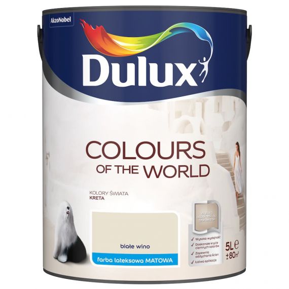 Farba Kolory Świata Białe Wino 5L Dulux