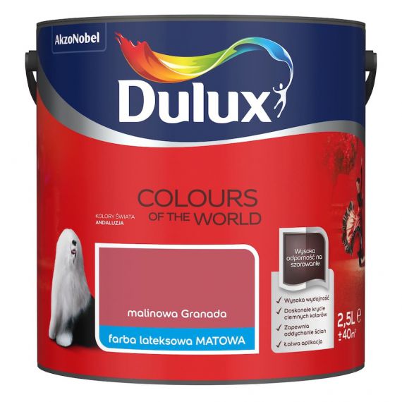 Farba Kolory Świata Malinowa Granada 2.5L Dulux