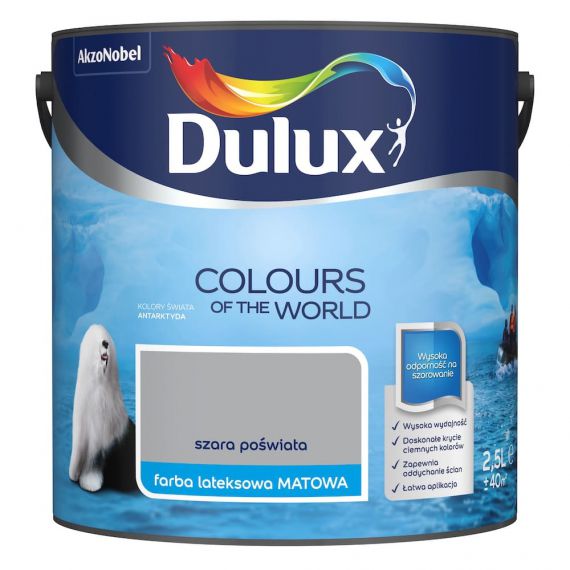 Farba Kolory Świata Szara Poświata 2.5L Dulux