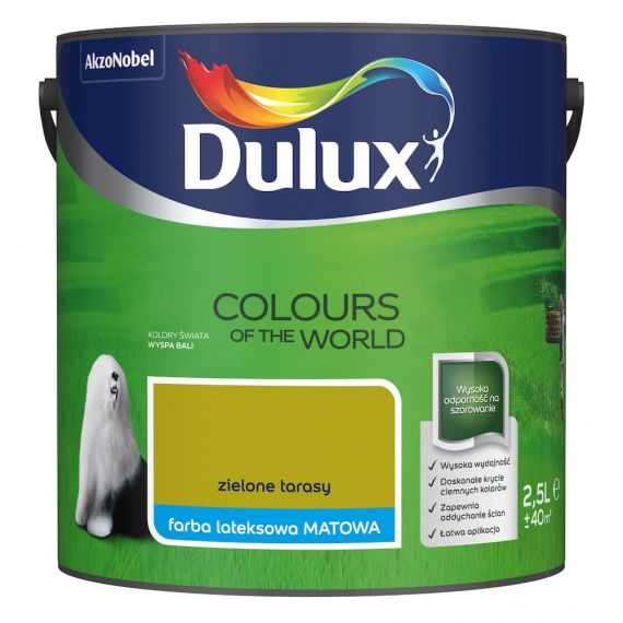 Farba Kolory Świata Zielone Tarasy 2.5L Dulux