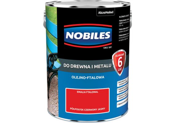 Farba Ftalonal Czerwony Jasny 5L Nobiles