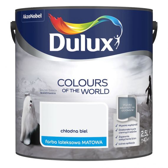 Farba Kolory Świata Chłodna Biel 2.5L Dulux