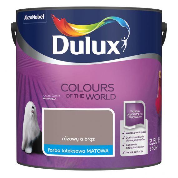 Farba Kolory Świata Różowy A Brąz 2.5L Dulux