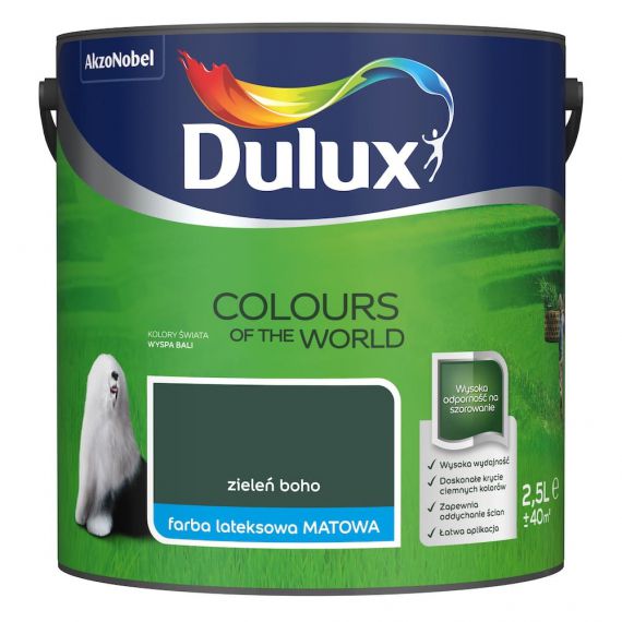 Farba Kolory Świata Zieleń Boho 2.5L Dulux