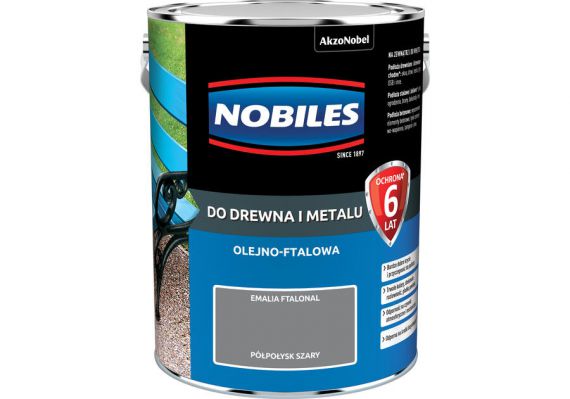 Farba Ftalonal Szary 5L Nobiles