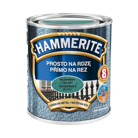 Farba Prosto Na Rdzę Młotkowy Zielony 0.7L Hammerite