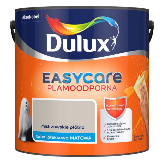 Farba EasyCare Mistrzowskie Płótno 2.5L Dulux