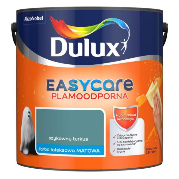 Farba EasyCare Szykowny Turkus 2.5L Dulux