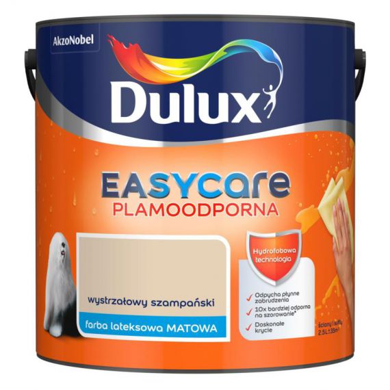 Farba EasyCare Wystrzałowy Szampański 2.5L Dulux