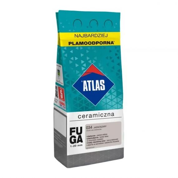 Fuga Ceramiczna 2 Kg 034 Jasnoszary Atlas