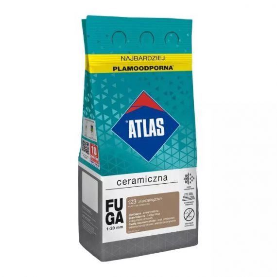 Fuga Ceramiczna 5 Kg 123 Jasnobrązowy Atlas