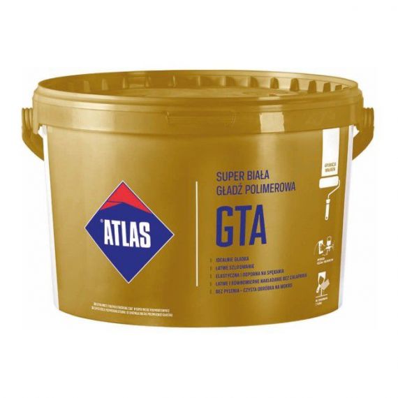 Gładź Polimerowa GTA Biała 18 Kg Atlas