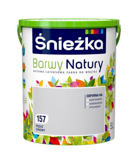 Farba Lateksowa Barwy Natury Pejzaż Zimowy 5L Śnieżka