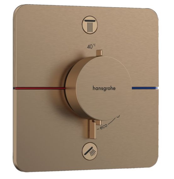 Bateria Prysznicowa Showerselect Comfort Q 15583140 Brąz Szczotkowany Hansgrohe