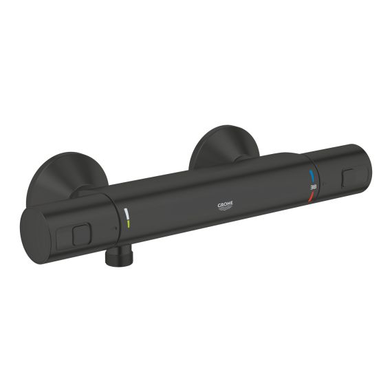 Bateria Prysznicowa Z Termostatem Precision Start Matte Black 345942430 DN 15 Grohe