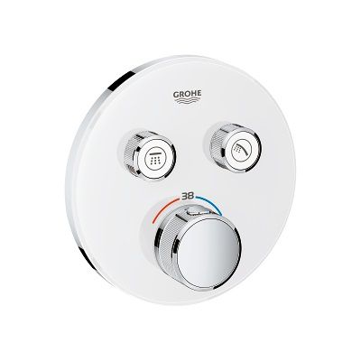 Bateria Termostatyczna Do Obsługi Dwóch Wyjść Wody Grohtherm SmartControl Moon White 29151LS0 Grohe