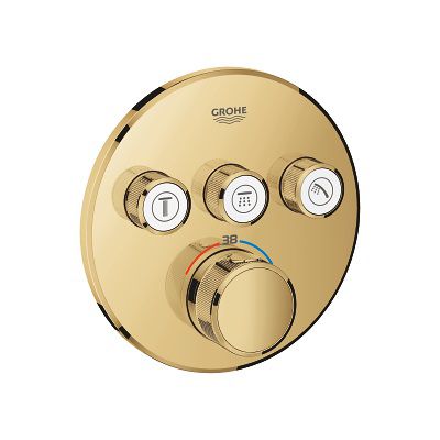 Bateria Termostatyczna Do Obsługi Trzech Wyjść Wody Grohtherm SmartControl Cool Sunrise 29121GL0 Grohe