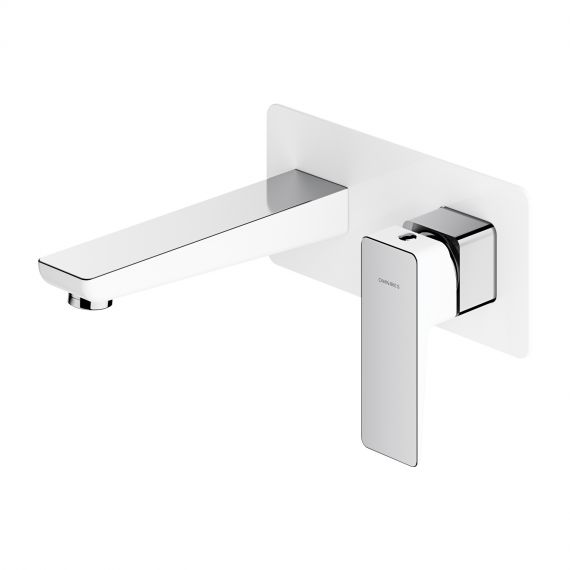 Bateria Umywalkowa Podtynkowa Parma Chrom/Biały PM7415CRB Omnires