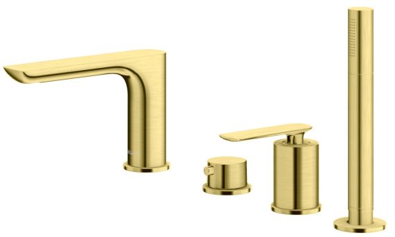 Bateria Wannowa Experience Brushed Gold QB244EGDB Kohlman