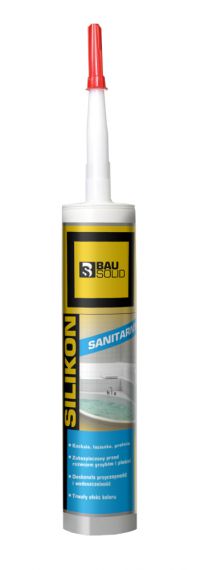 Silikon Sanitarny Szary 280 ml Bausolid