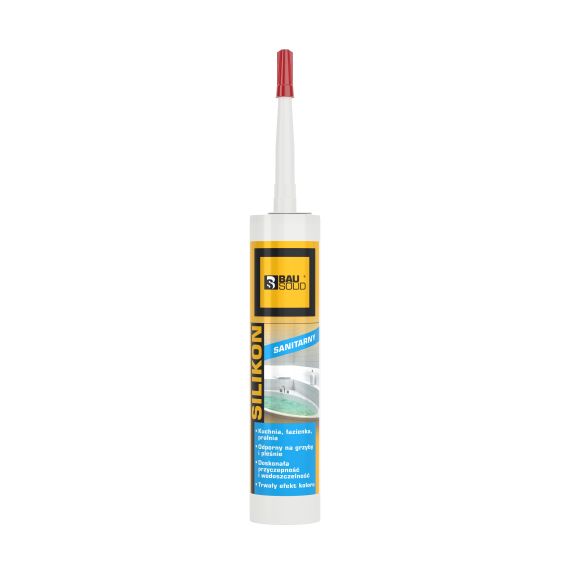 Bausolid Silikon Sanitarny Biały 300Ml