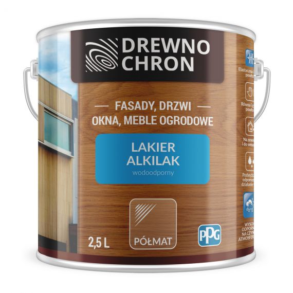 Lakier Ftalowy Alkilak Półmat 2.5L Drewnochron