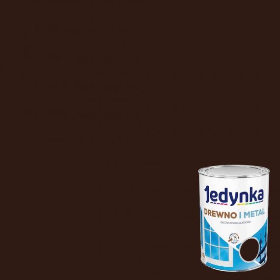 Farba Drewno I Metal Brąz Czekoladowy 5L Jedynka